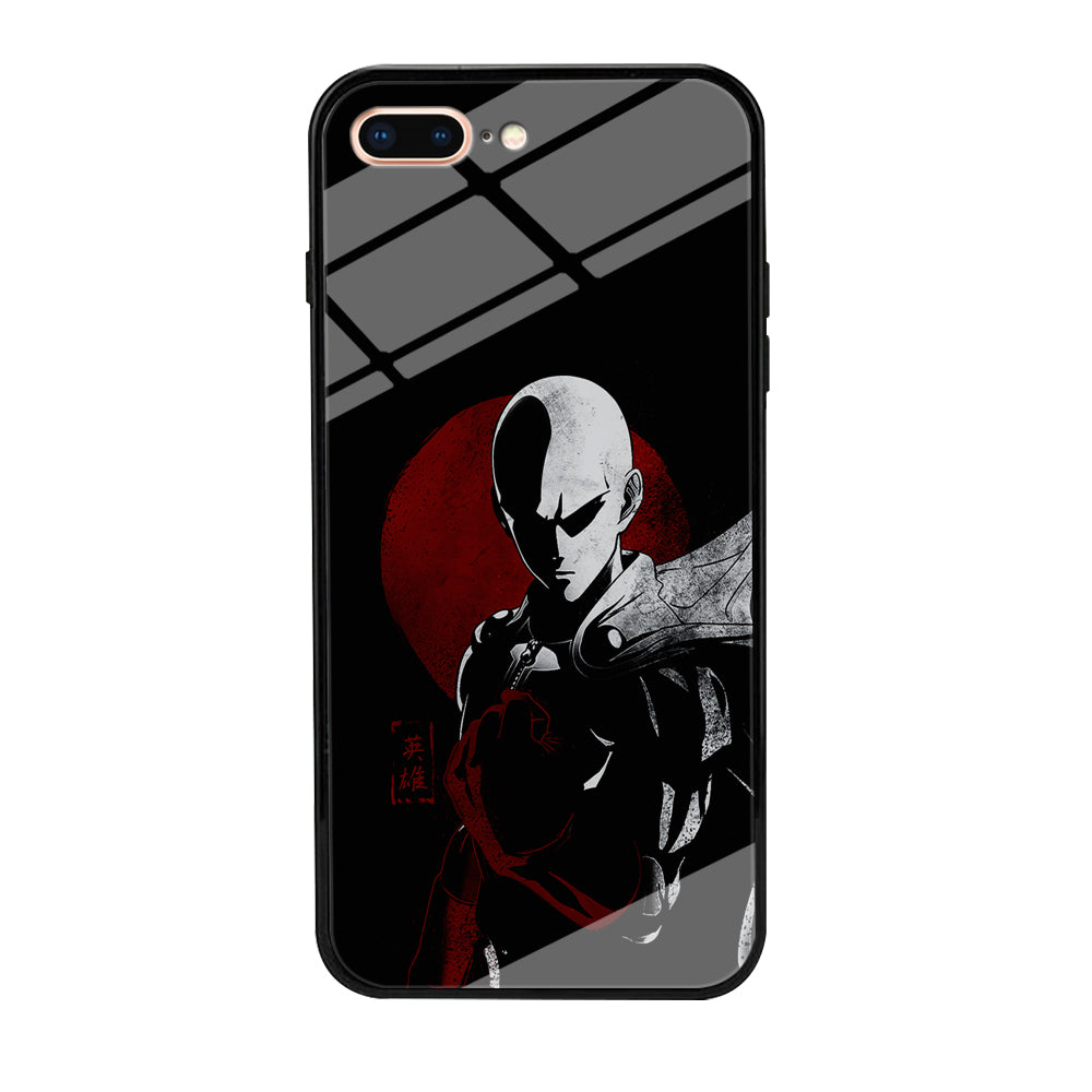 OPM Saitama Invincible iPhone 8 Plus Case-Phone Case-Tempered Glass Case-Altracase