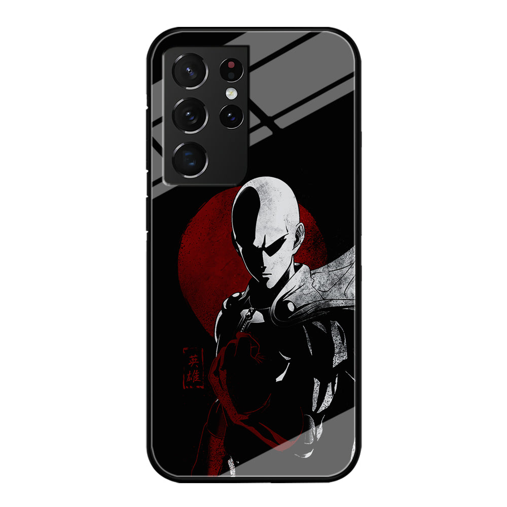 OPM Saitama Invincible Samsung Galaxy S21 Ultra Case-Phone Case-Tempered Glass Case-Altracase