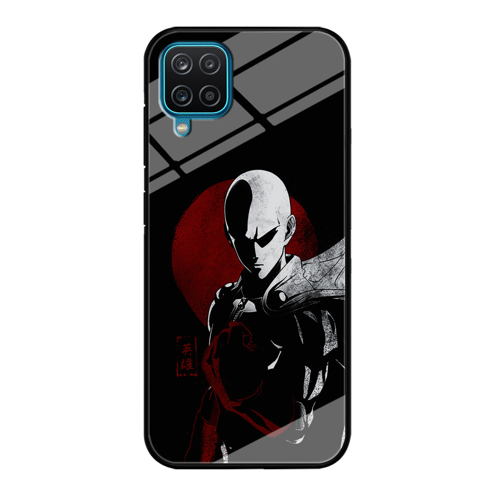OPM Saitama Invincible Samsung Galaxy A12 Case-Phone Case-Tempered Glass Case-Altracase
