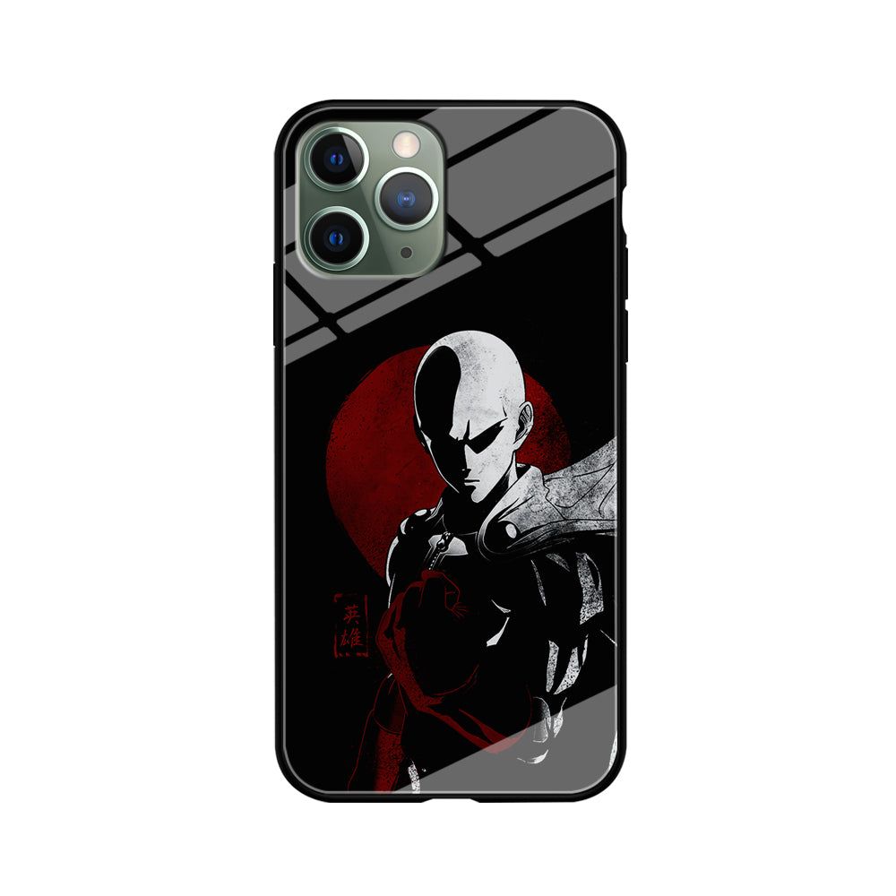 OPM Saitama Invincible iPhone 11 Pro Max Case-Phone Case-Tempered Glass Case-Altracase