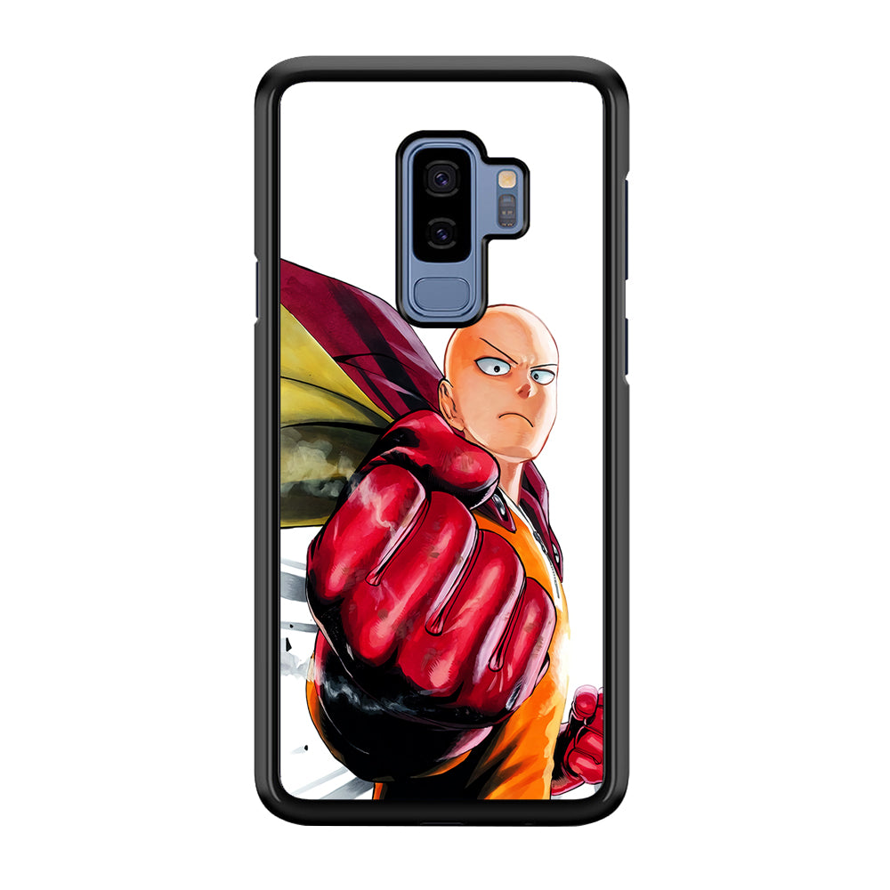 OPM Saitama Strong Punch Samsung Galaxy S9 Plus Case-Phone Case-Rubber Black (2D Case)-Altracase