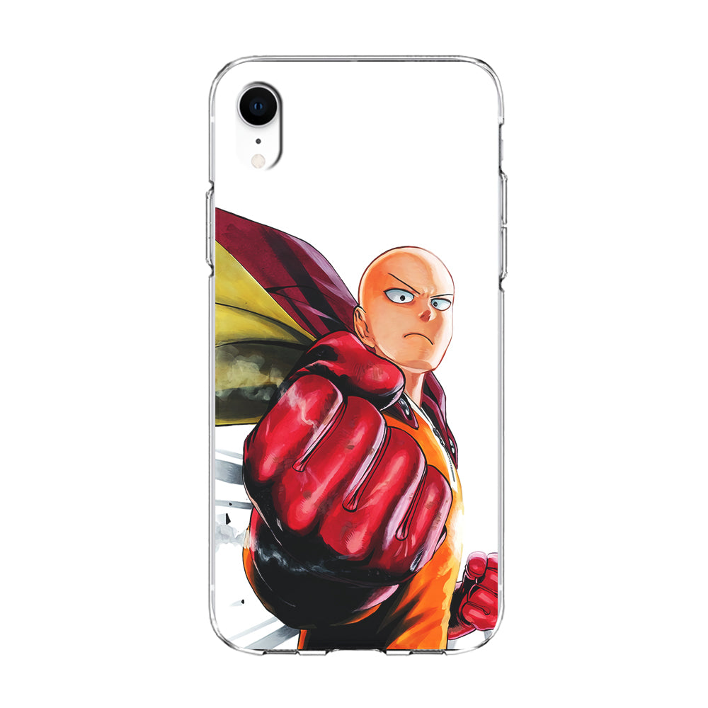 OPM Saitama Strong Punch iPhone XR Case-Phone Case-Clear Soft Case-Altracase