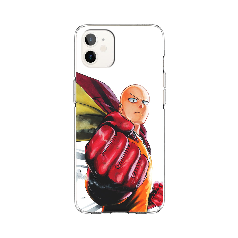 OPM Saitama Strong Punch iPhone 12 Case-Phone Case-Clear Soft Case-Altracase