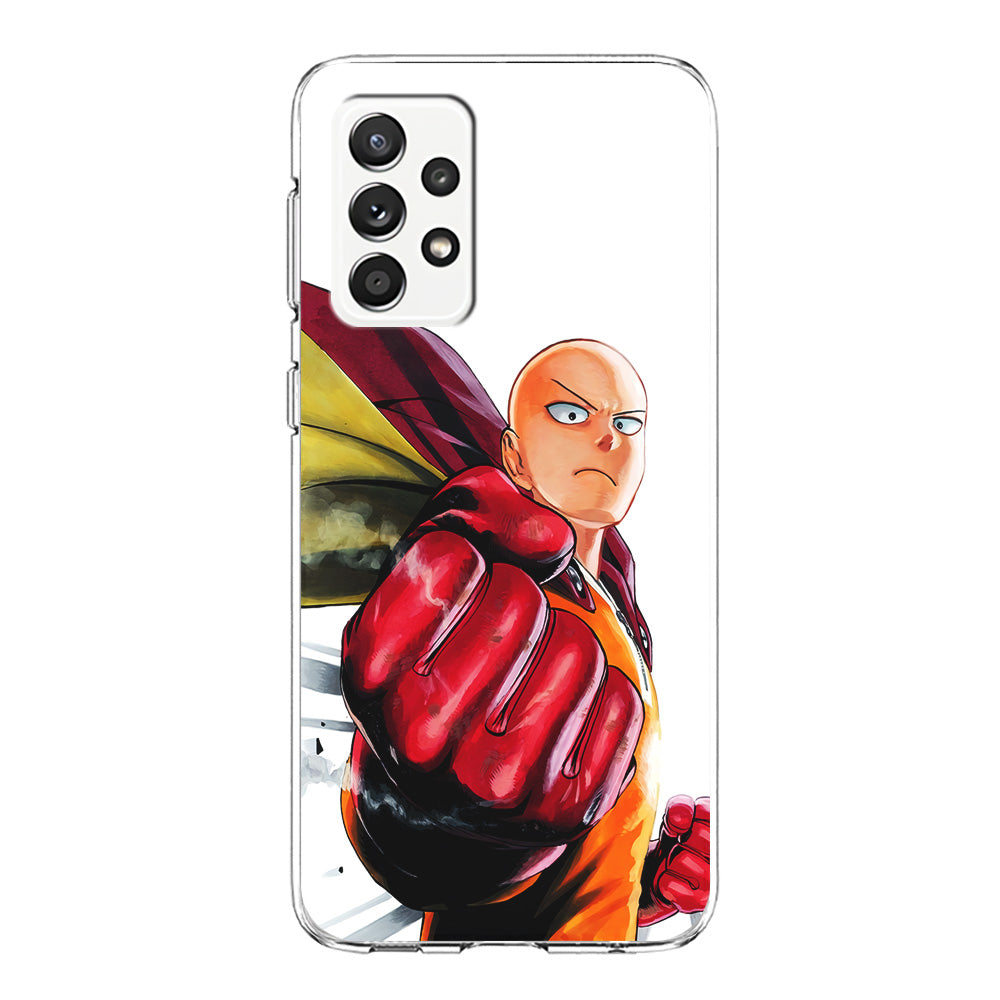 OPM Saitama Strong Punch Samsung Galaxy A72 Case-Phone Case-Clear Soft Case-Altracase