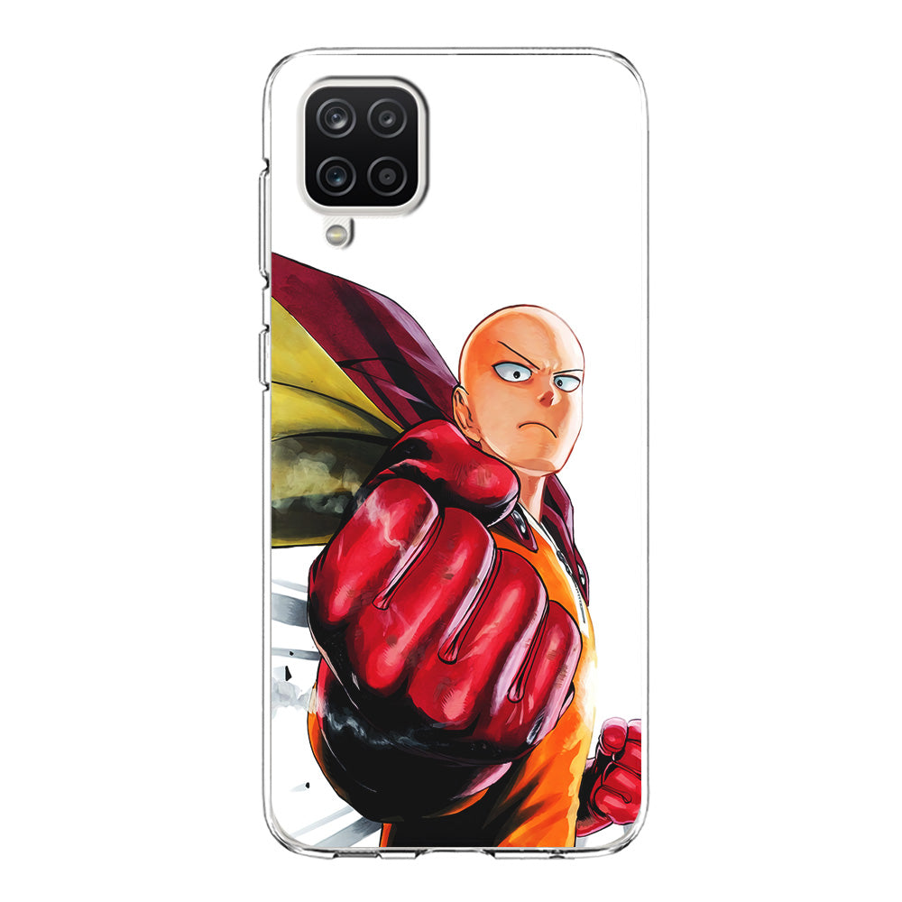 OPM Saitama Strong Punch Samsung Galaxy A12 Case-Phone Case-Clear Soft Case-Altracase