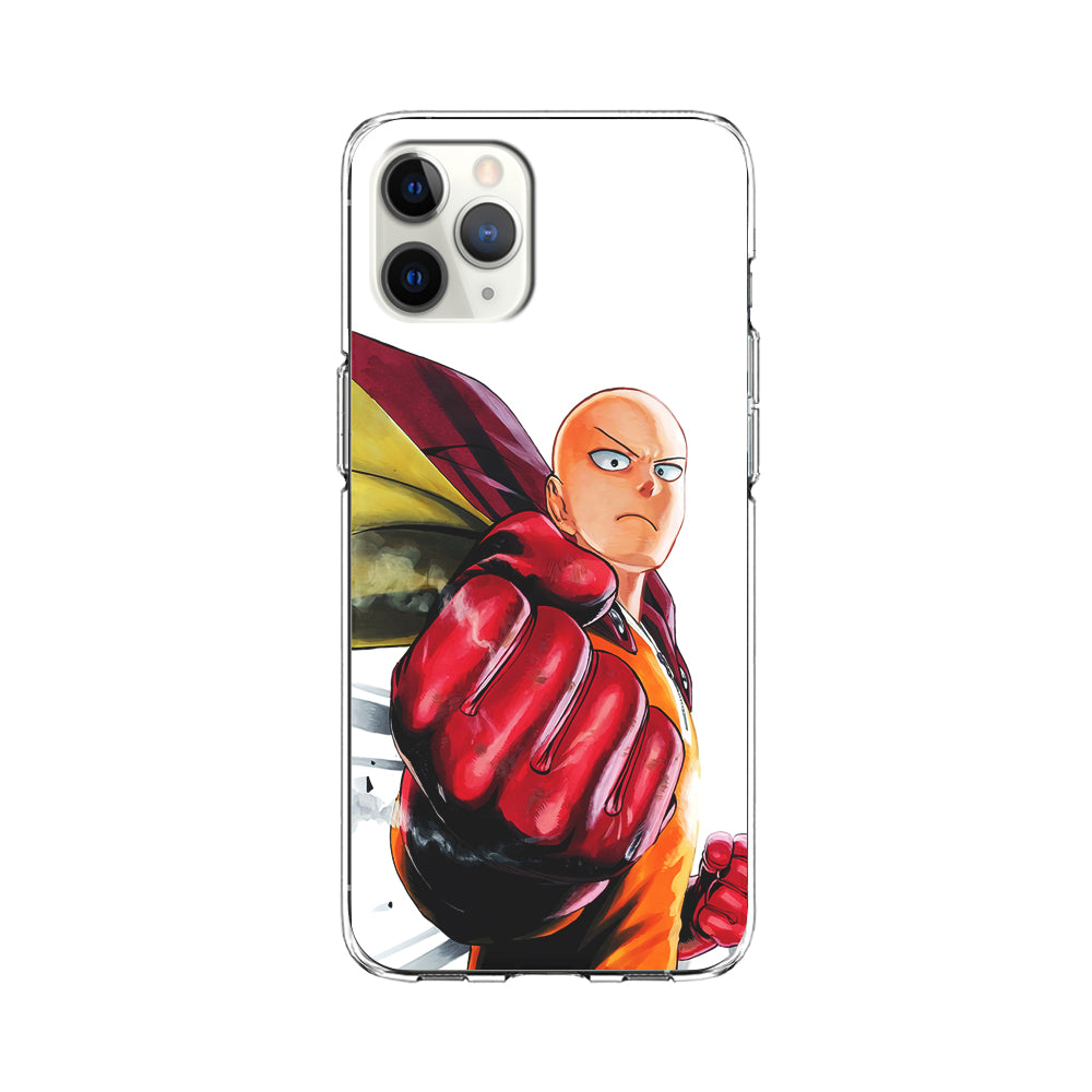 OPM Saitama Strong Punch iPhone 11 Pro Max Case-Phone Case-Clear Soft Case-Altracase