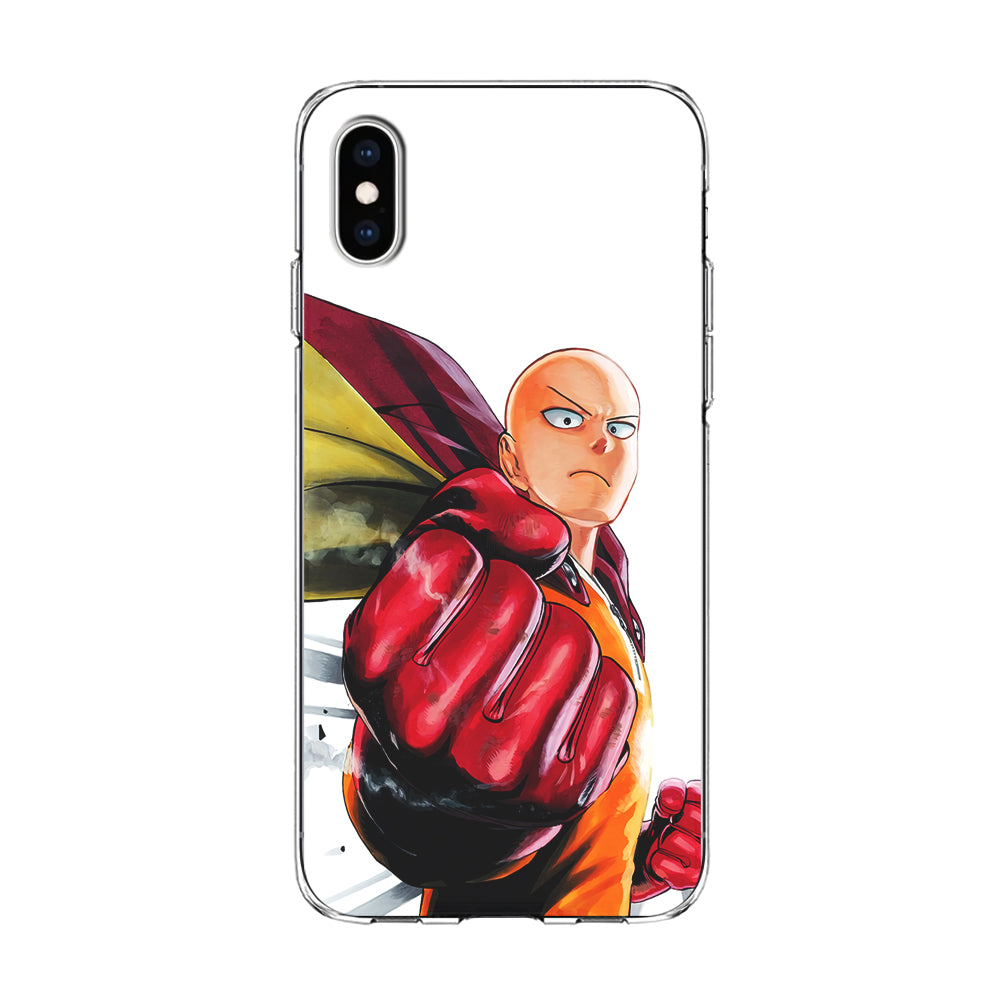 OPM Saitama Strong Punch iPhone Xs Case-Phone Case-Clear Soft Case-Altracase