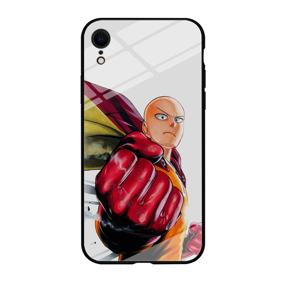 OPM Saitama Strong Punch iPhone XR Case-Phone Case-Tempered Glass Case-Altracase