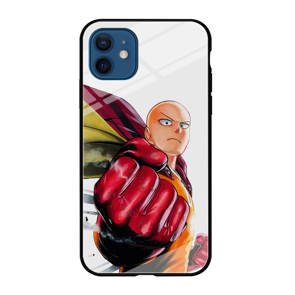 OPM Saitama Strong Punch iPhone 12 Mini Case-Phone Case-Tempered Glass Case-Altracase