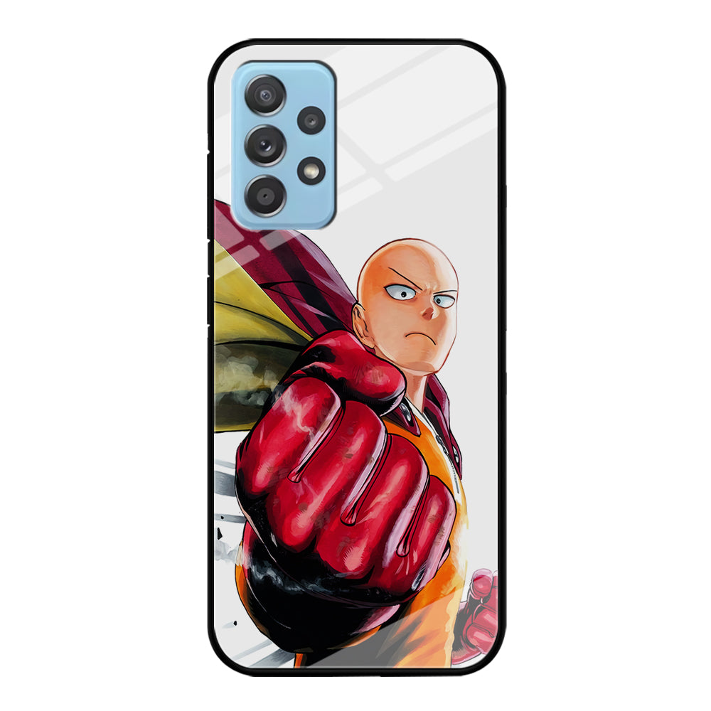 OPM Saitama Strong Punch Samsung Galaxy A72 Case-Phone Case-Tempered Glass Case-Altracase