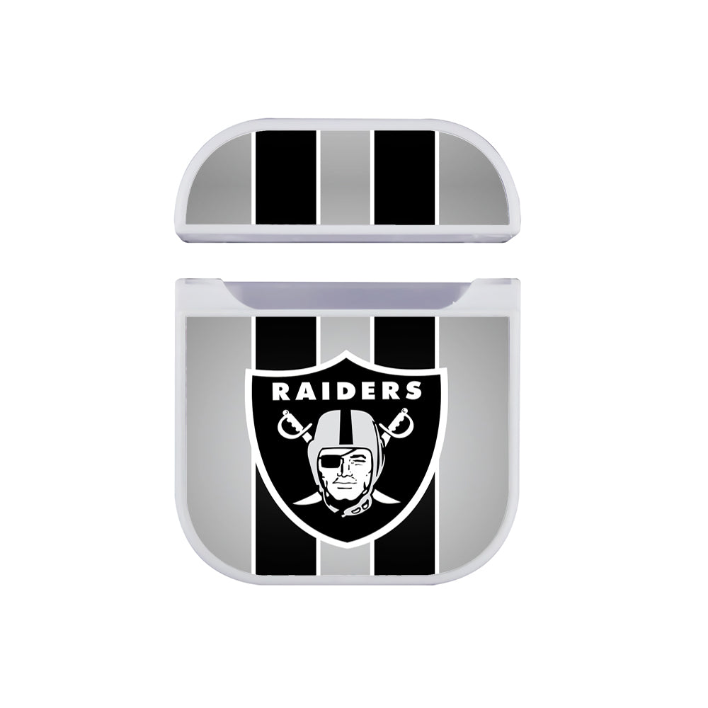 Oakland Raiders American Football Hard Plastic Case Cover For Apple Airpods-AirPod Case-White-Altracase