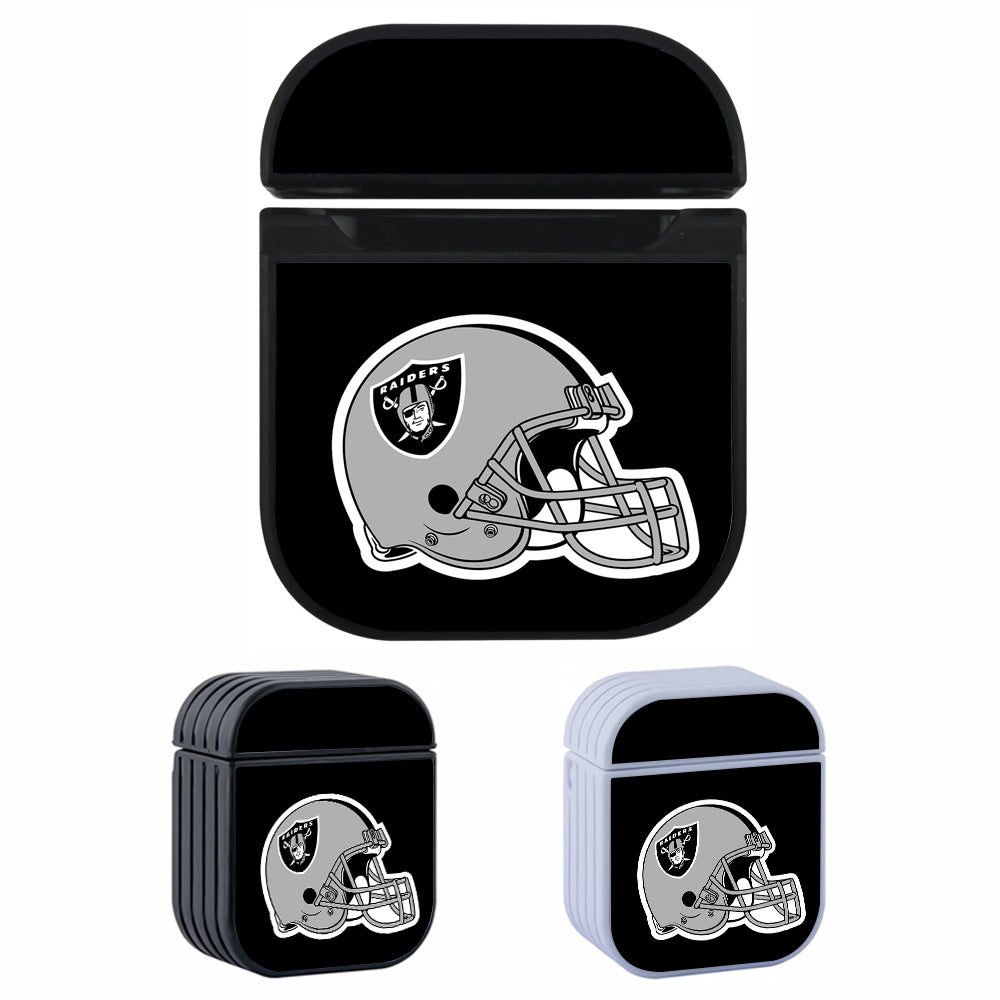 Oakland Raiders Helmet Logo Hard Plastic Case Cover For Apple Airpods-AirPod Case-Altracase