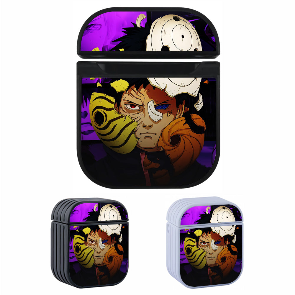Obito Uchiha Cracked Mask Hard Plastic Case Cover For Apple Airpods-AirPod Case-Altracase