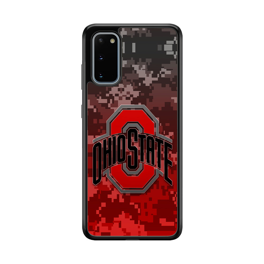 Ohio State Pixel Art Samsung Galaxy S20 Case-Phone Case-Tempered Glass Case-Altracase