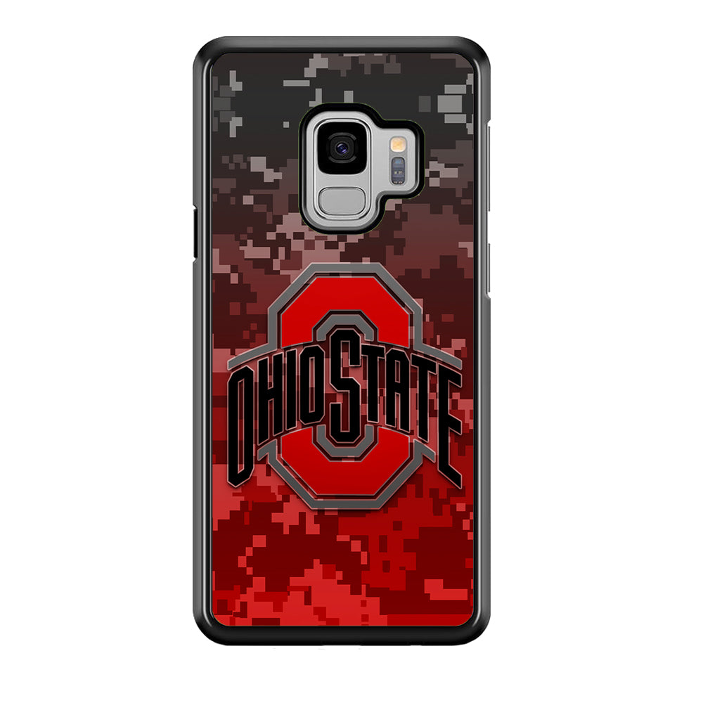Ohio State Pixel Art Samsung Galaxy S9 Case-Phone Case-Tempered Glass Case-Altracase