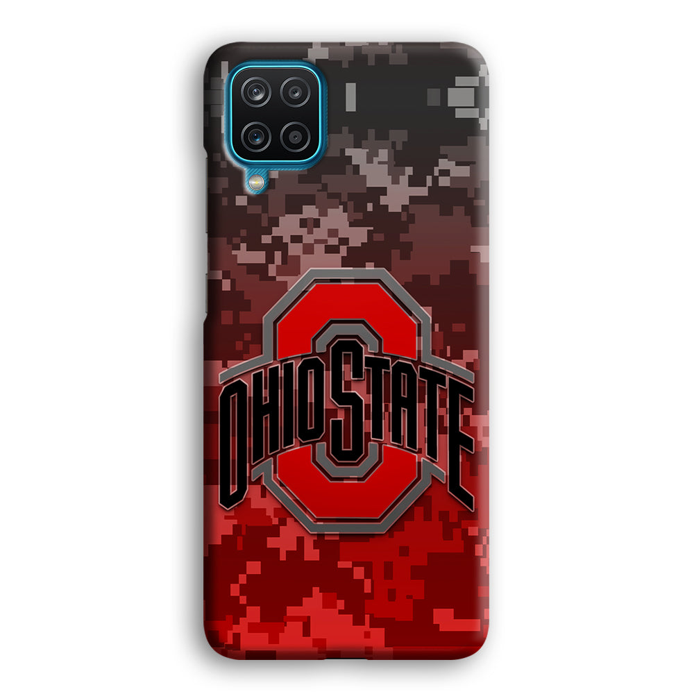 Ohio State Pixel Art Samsung Galaxy A12 Case-Phone Case-3D Case-Altracase
