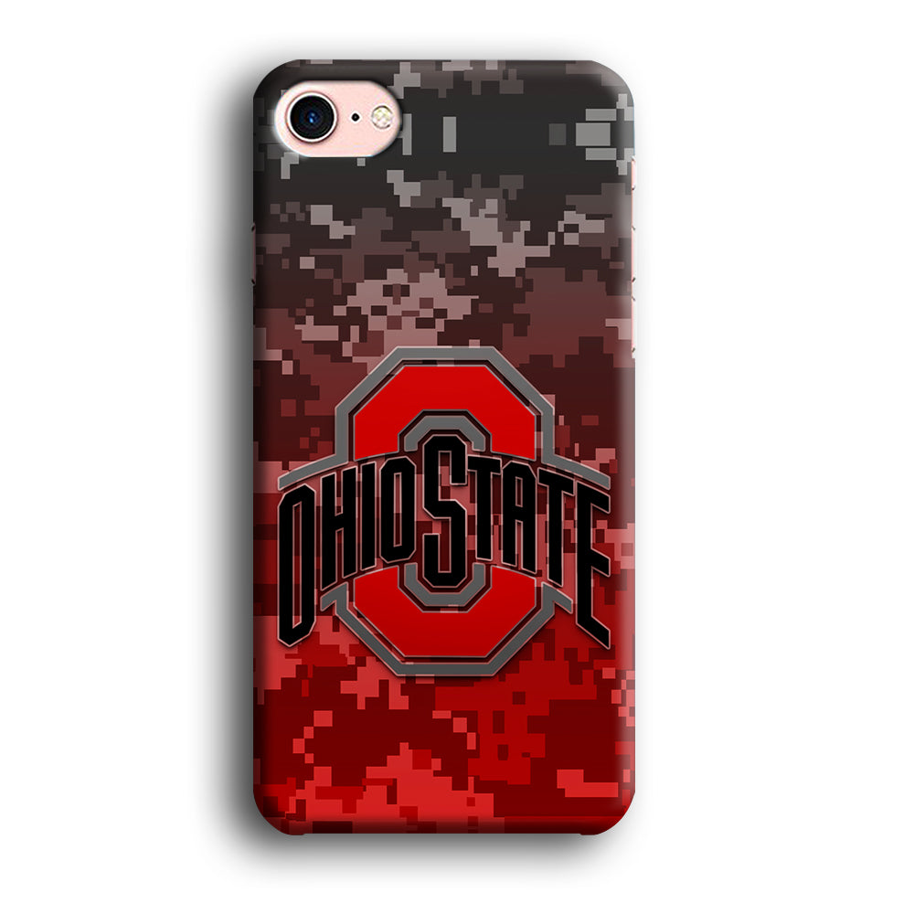 Ohio State Pixel Art iPhone SE 2020 Case-Phone Case-3D Case-Altracase