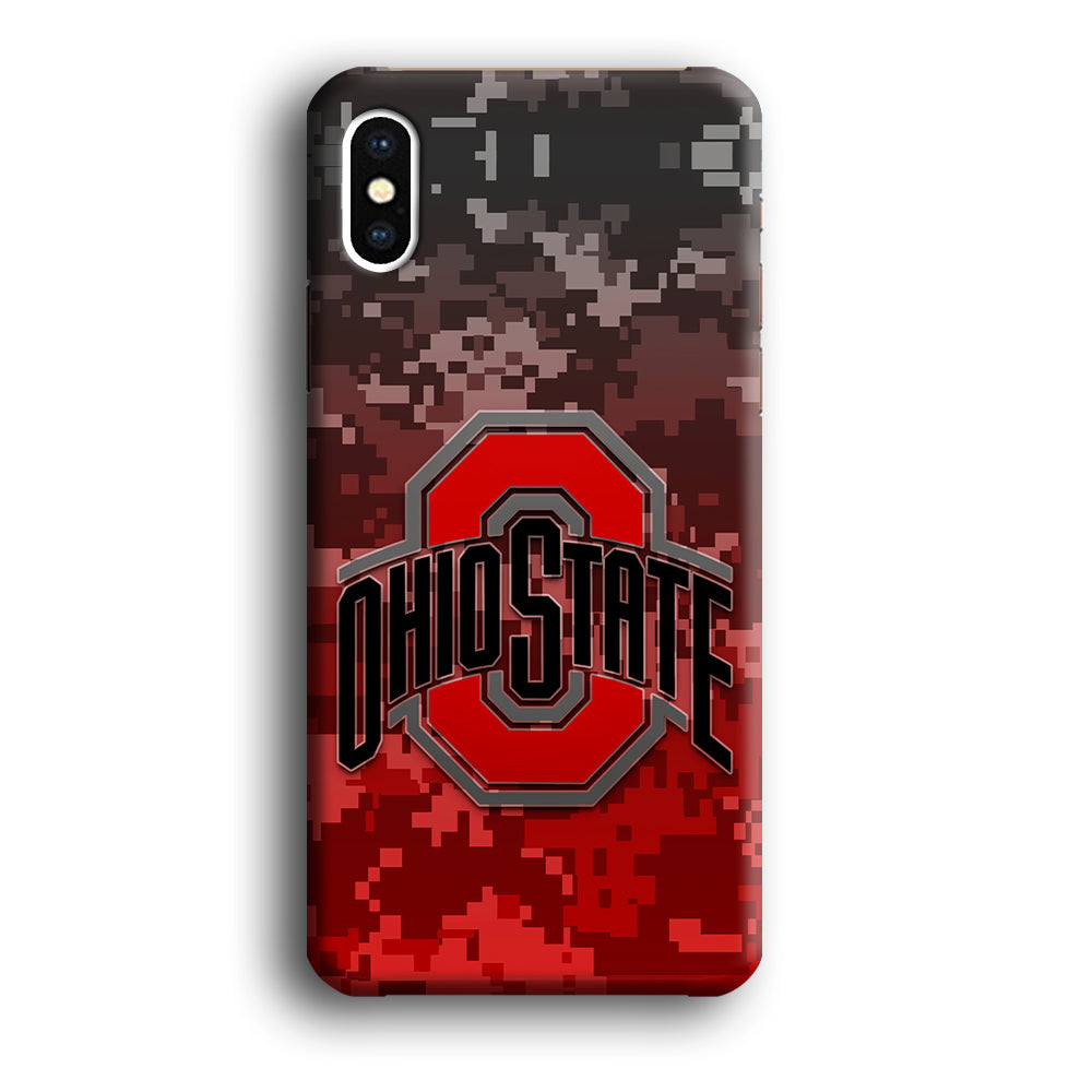 Ohio State Pixel Art iPhone X Case-Phone Case-3D Case-Altracase