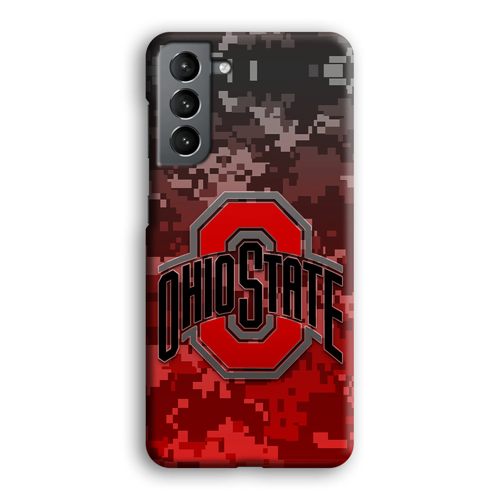 Ohio State Pixel Art Samsung Galaxy S23 Plus Case-Phone Case-3D Case-Altracase