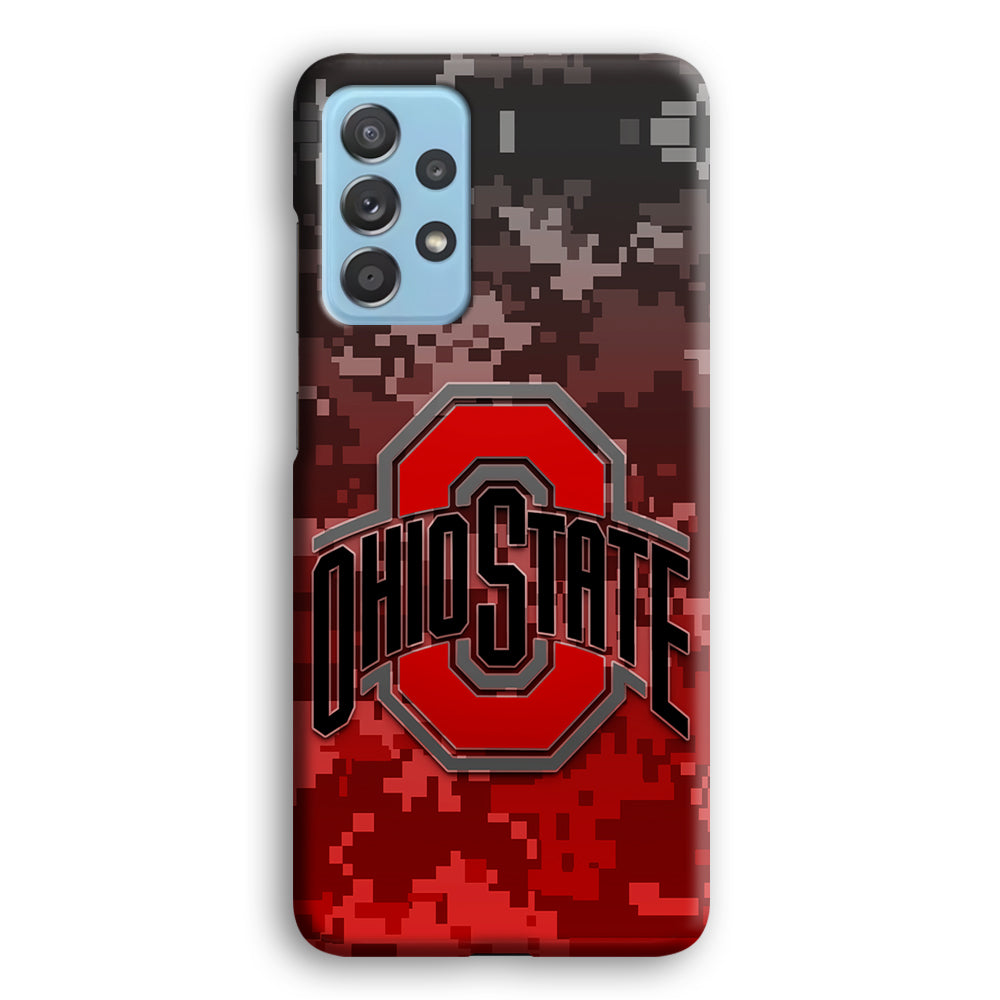Ohio State Pixel Art Samsung Galaxy A72 Case-Phone Case-3D Case-Altracase