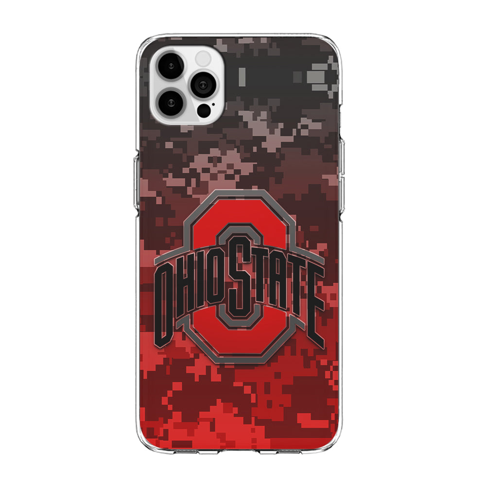 Ohio State Pixel Art iPhone 15 Pro Max Case-Phone Case-Clear Soft Case-Altracase