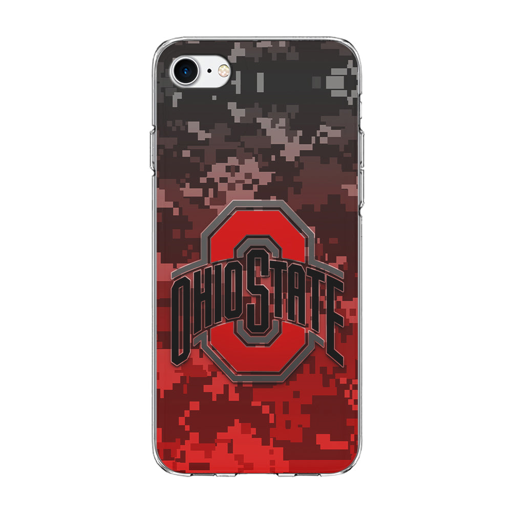 Ohio State Pixel Art iPhone SE 2020 Case-Phone Case-Clear Soft Case-Altracase