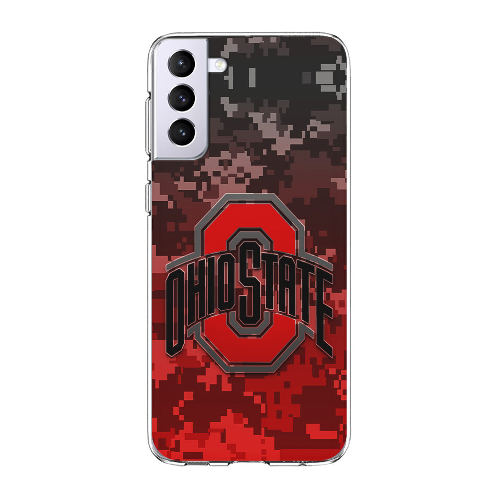 Ohio State Pixel Art Samsung Galaxy S24 Plus Case-Phone Case-Clear Soft Case-Altracase