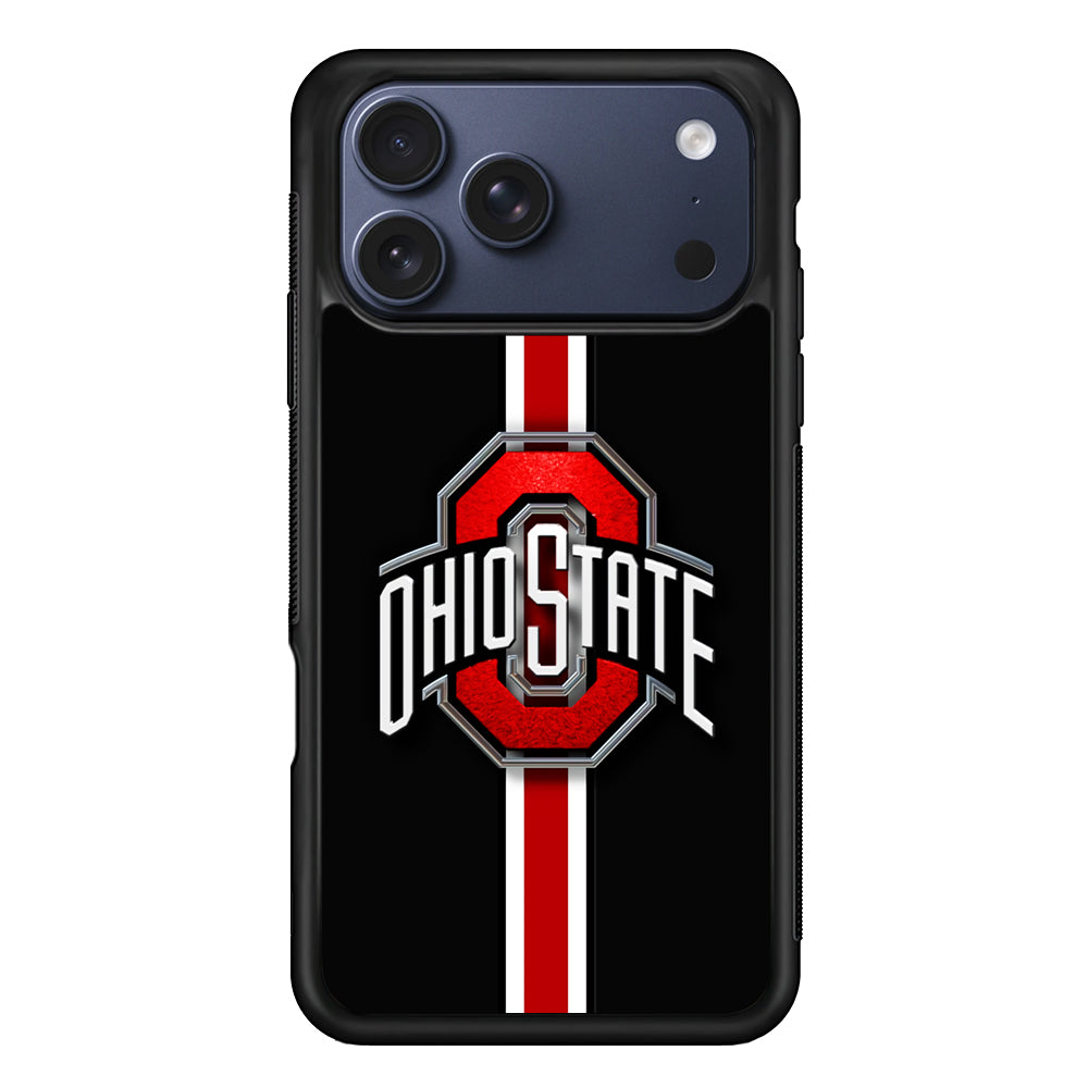 Ohio State White Red Line iPhone 17 Pro Max Case - Altracase