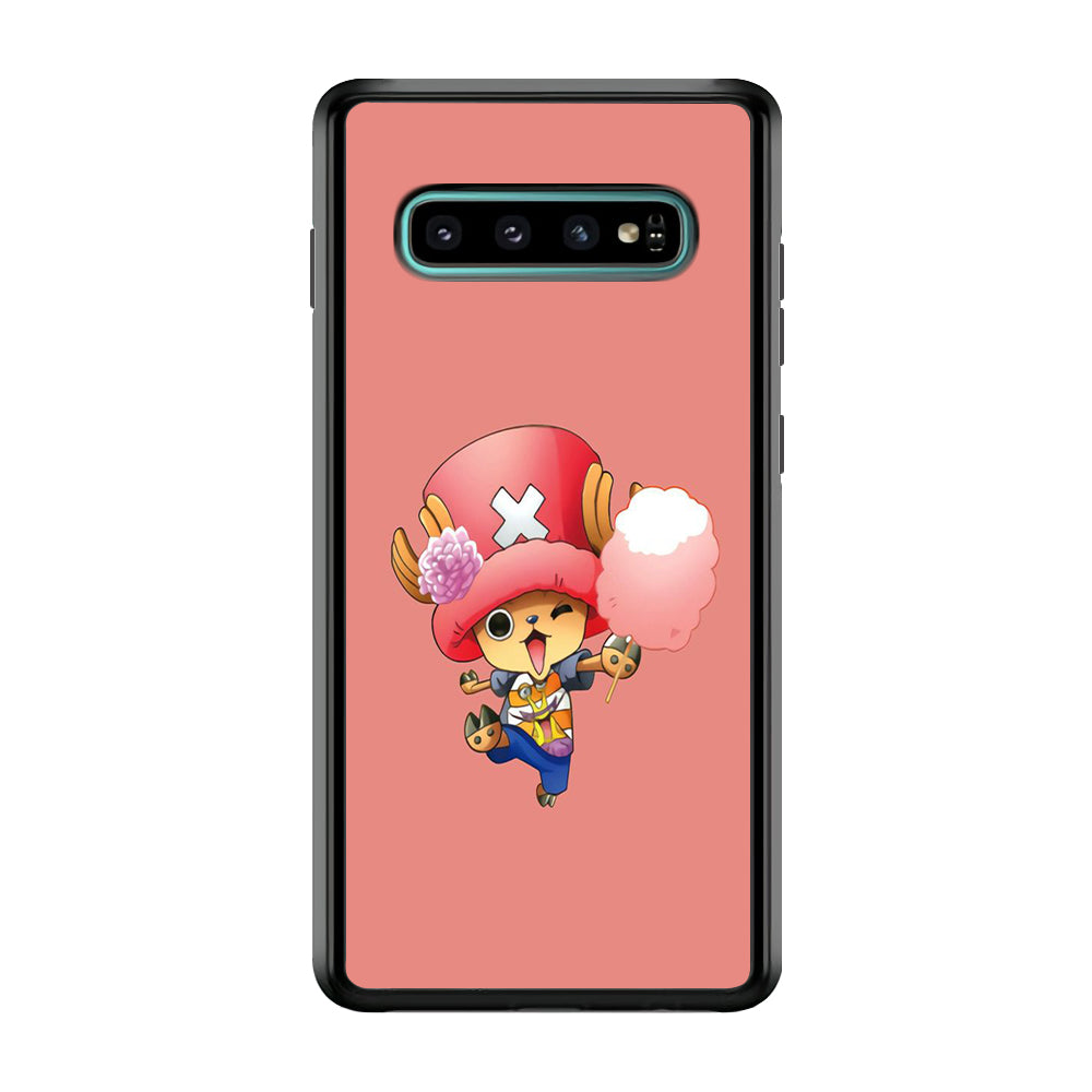 One Piece - Tony Tony Chopper 002 Samsung Galaxy S10 Case-Phone Case-Rubber Black (2D Case)-Altracase