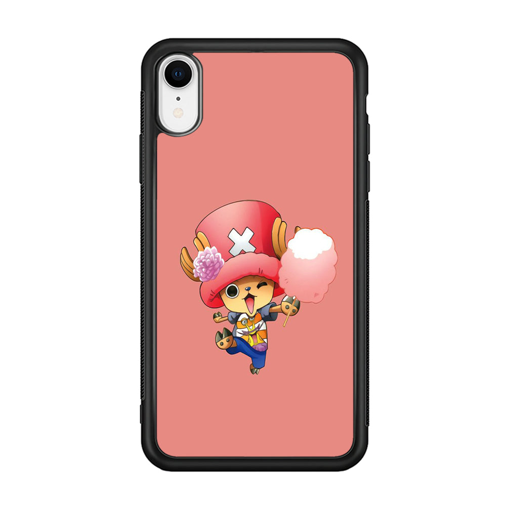 One Piece - Tony Tony Chopper 002 iPhone XR Case-Phone Case-Rubber Black (2D Case)-Altracase