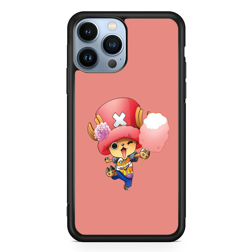 One Piece - Tony Tony Chopper 002 iPhone 15 Pro Case-Phone Case-Rubber Black (2D Case)-Altracase