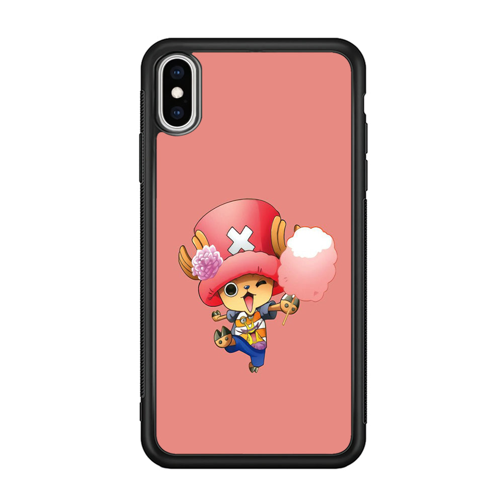 One Piece - Tony Tony Chopper 002 iPhone Xs Case-Phone Case-Rubber Black (2D Case)-Altracase