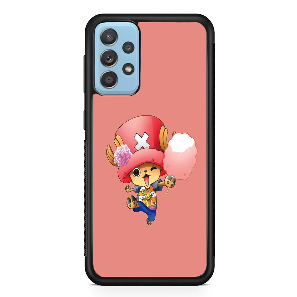 One Piece - Tony Tony Chopper 002 Samsung Galaxy A72 Case-Phone Case-Rubber Black (2D Case)-Altracase