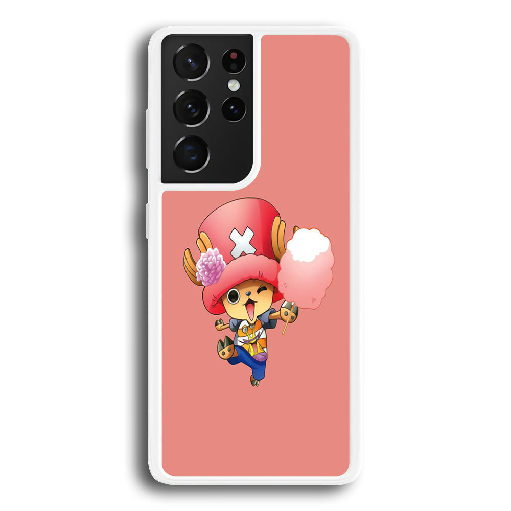 One Piece - Tony Tony Chopper 002 Samsung Galaxy S24 Ultra Case-Phone Case-Rubber White (2D Case)-Altracase
