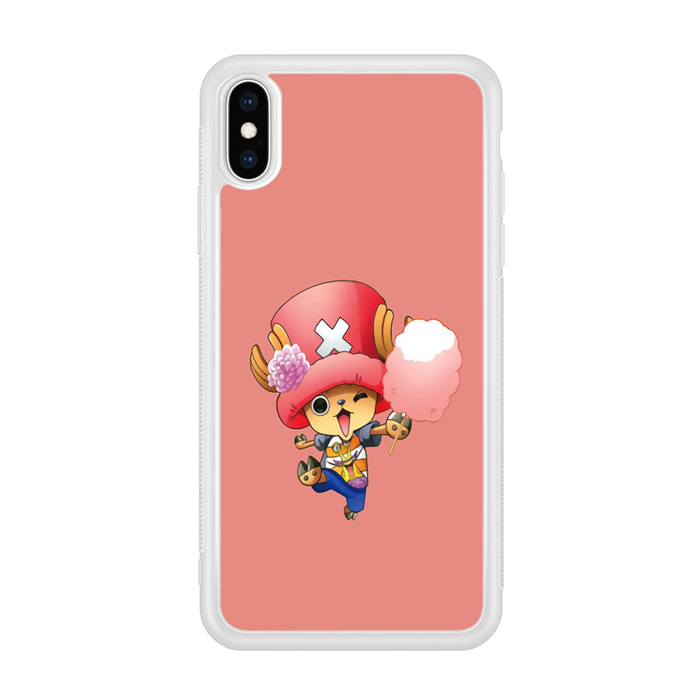 One Piece - Tony Tony Chopper 002 iPhone Xs Case-Phone Case-Rubber White (2D Case)-Altracase