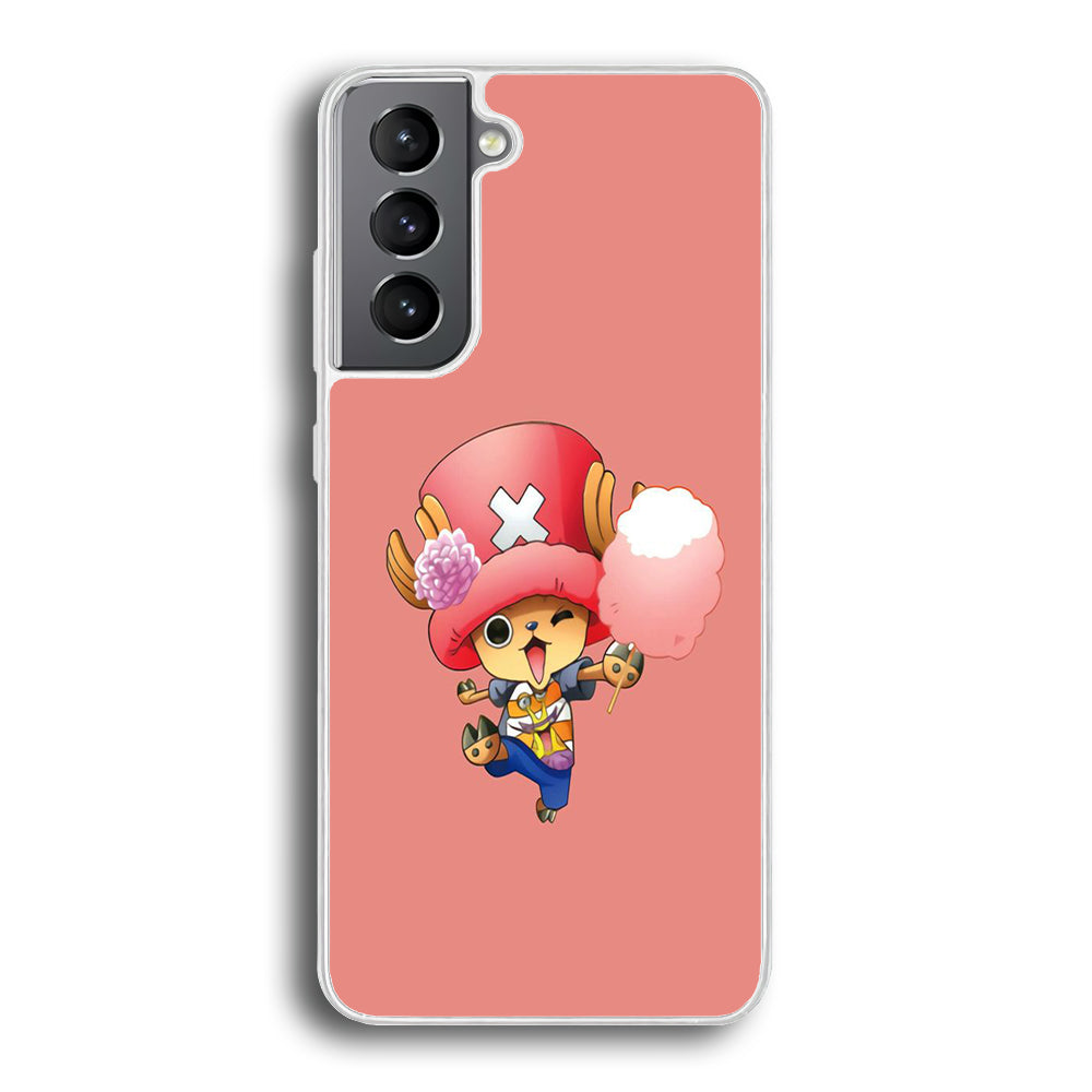 One Piece - Tony Tony Chopper 002 Samsung Galaxy S24 Plus Case-Phone Case-Rubber White (2D Case)-Altracase