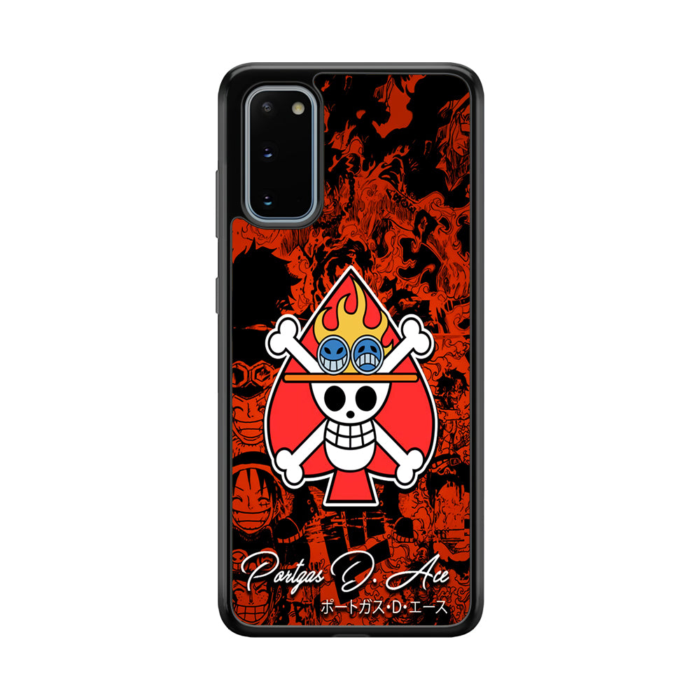 One Piece Ace Logo Comic Samsung Galaxy S20 Case-Phone Case-Tempered Glass Case-Altracase