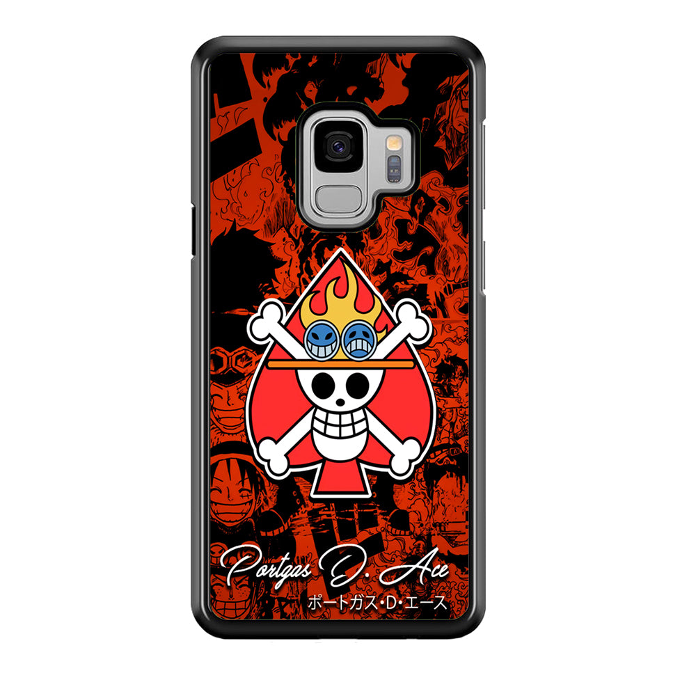 One Piece Ace Logo Comic Samsung Galaxy S9 Case-Phone Case-Tempered Glass Case-Altracase