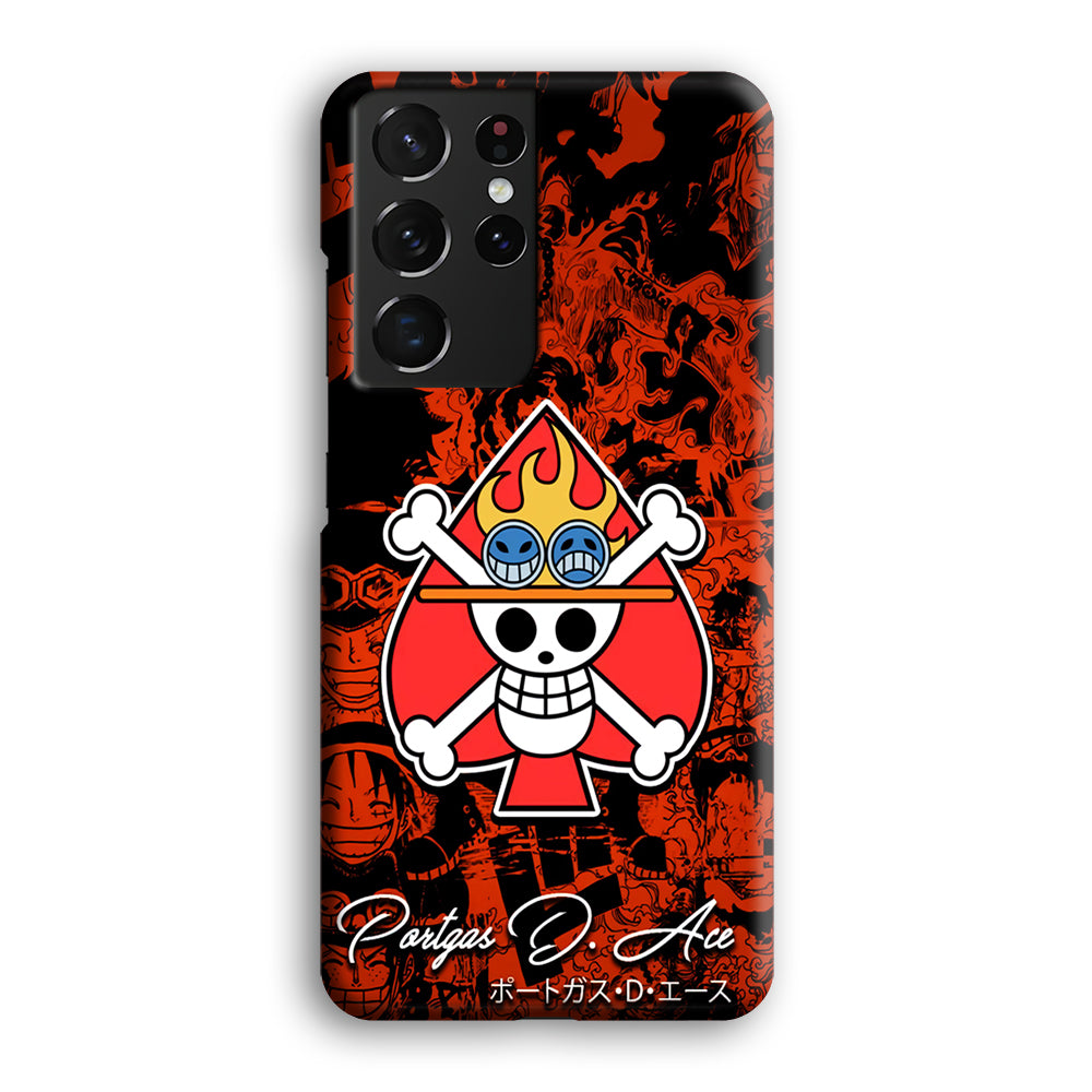 One Piece Ace Logo Comic Samsung Galaxy S21 Ultra Case-Phone Case-3D Case-Altracase