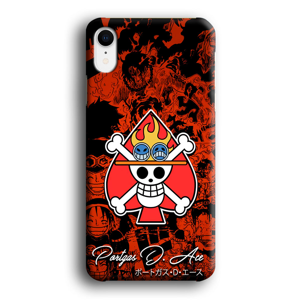 One Piece Ace Logo Comic iPhone XR Case-Phone Case-3D Case-Altracase