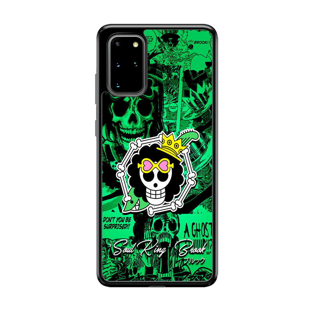 One Piece Brook Logo Comic Samsung Galaxy S20 Plus Case-Phone Case-Tempered Glass Case-Altracase