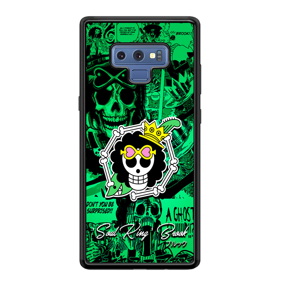 One Piece Brook Logo Comic Samsung Galaxy Note 9 Case-Phone Case-Tempered Glass Case-Altracase