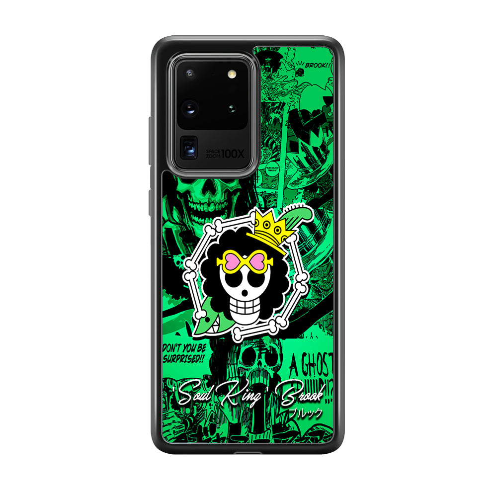 One Piece Brook Logo Comic Samsung Galaxy S20 Ultra Case-Phone Case-Tempered Glass Case-Altracase