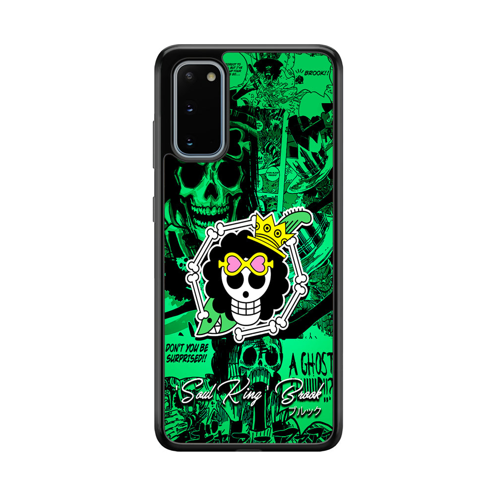 One Piece Brook Logo Comic Samsung Galaxy S20 Case-Phone Case-Tempered Glass Case-Altracase