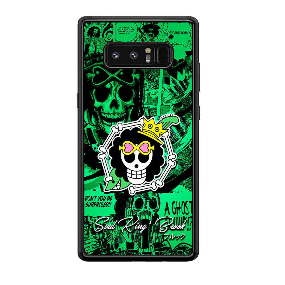 One Piece Brook Logo Comic Samsung Galaxy Note 8 Case-Phone Case-Tempered Glass Case-Altracase