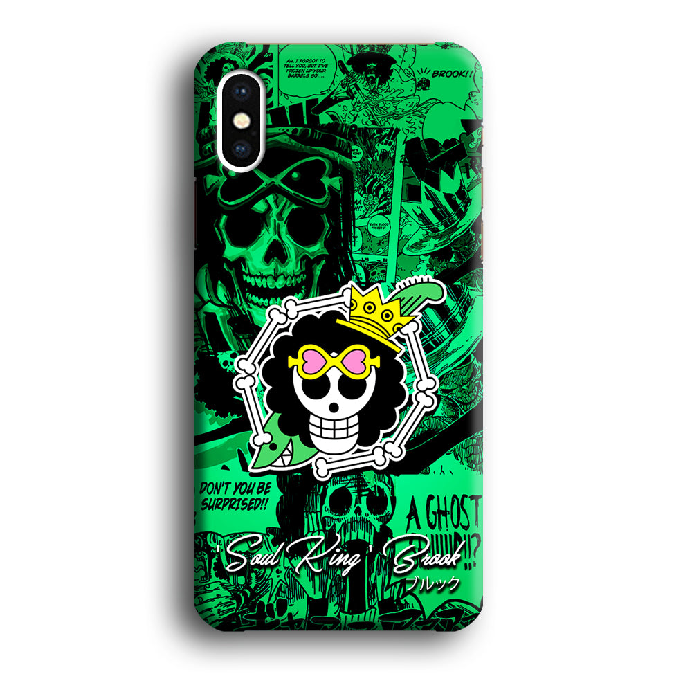One Piece Brook Logo Comic iPhone Xs Case-Phone Case-3D Case-Altracase