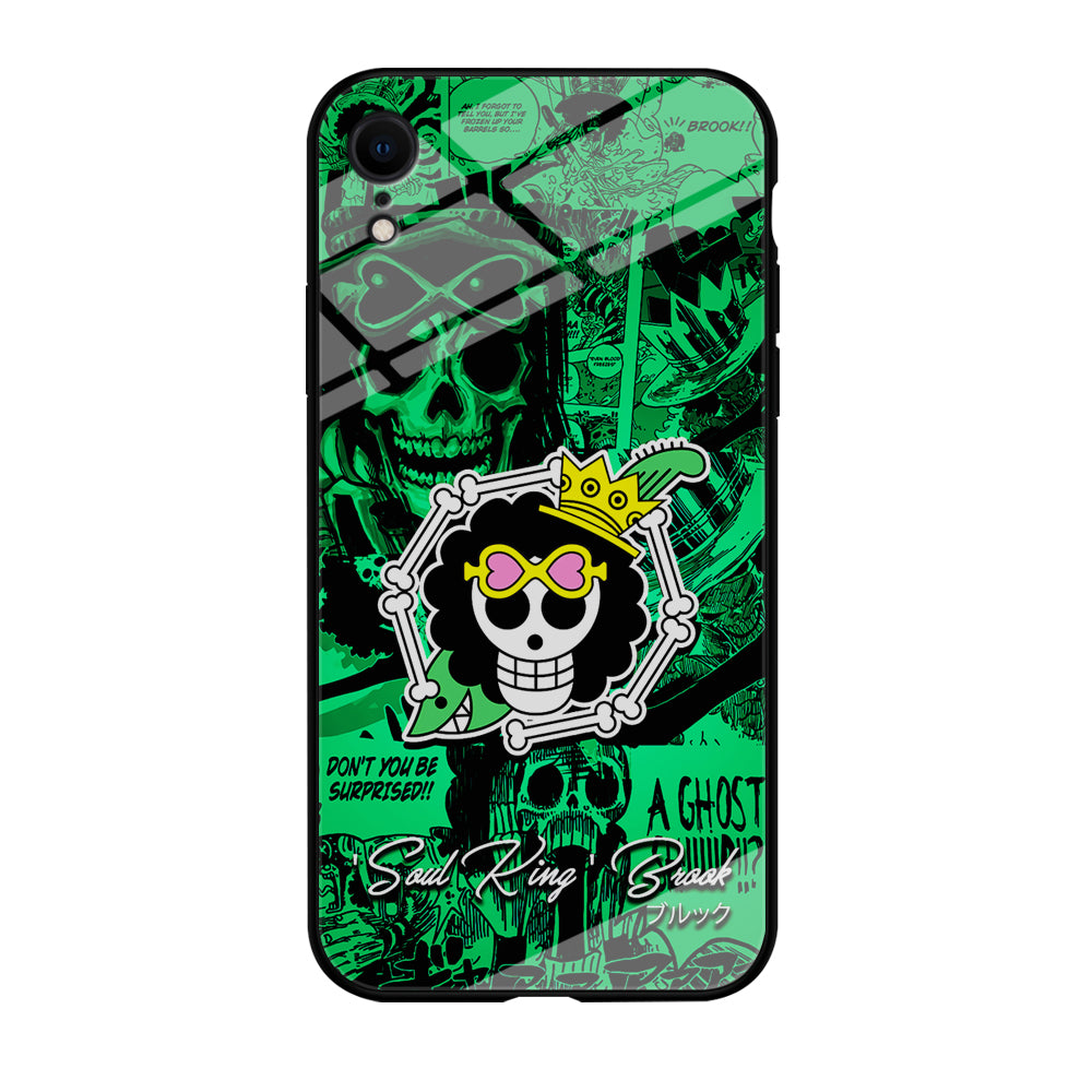 One Piece Brook Logo Comic iPhone XR Case-Phone Case-Tempered Glass Case-Altracase