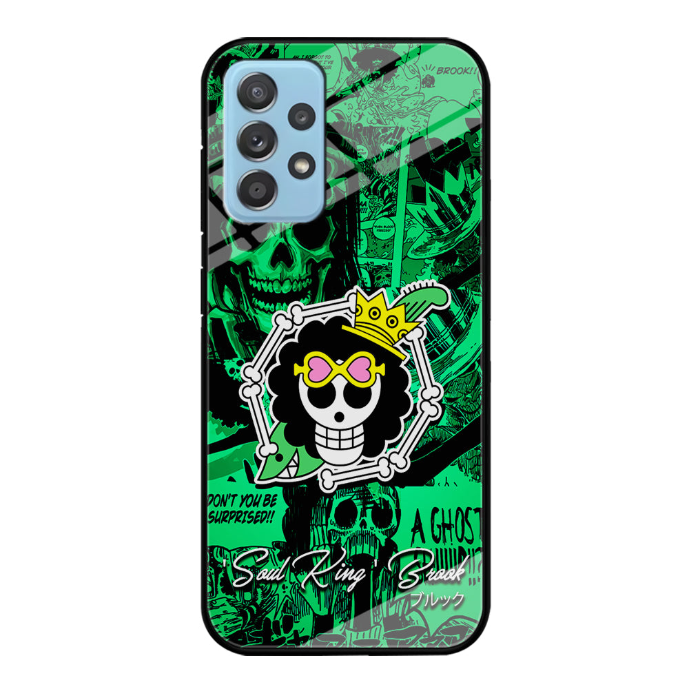 One Piece Brook Logo Comic Samsung Galaxy A52 Case-Phone Case-Tempered Glass Case-Altracase