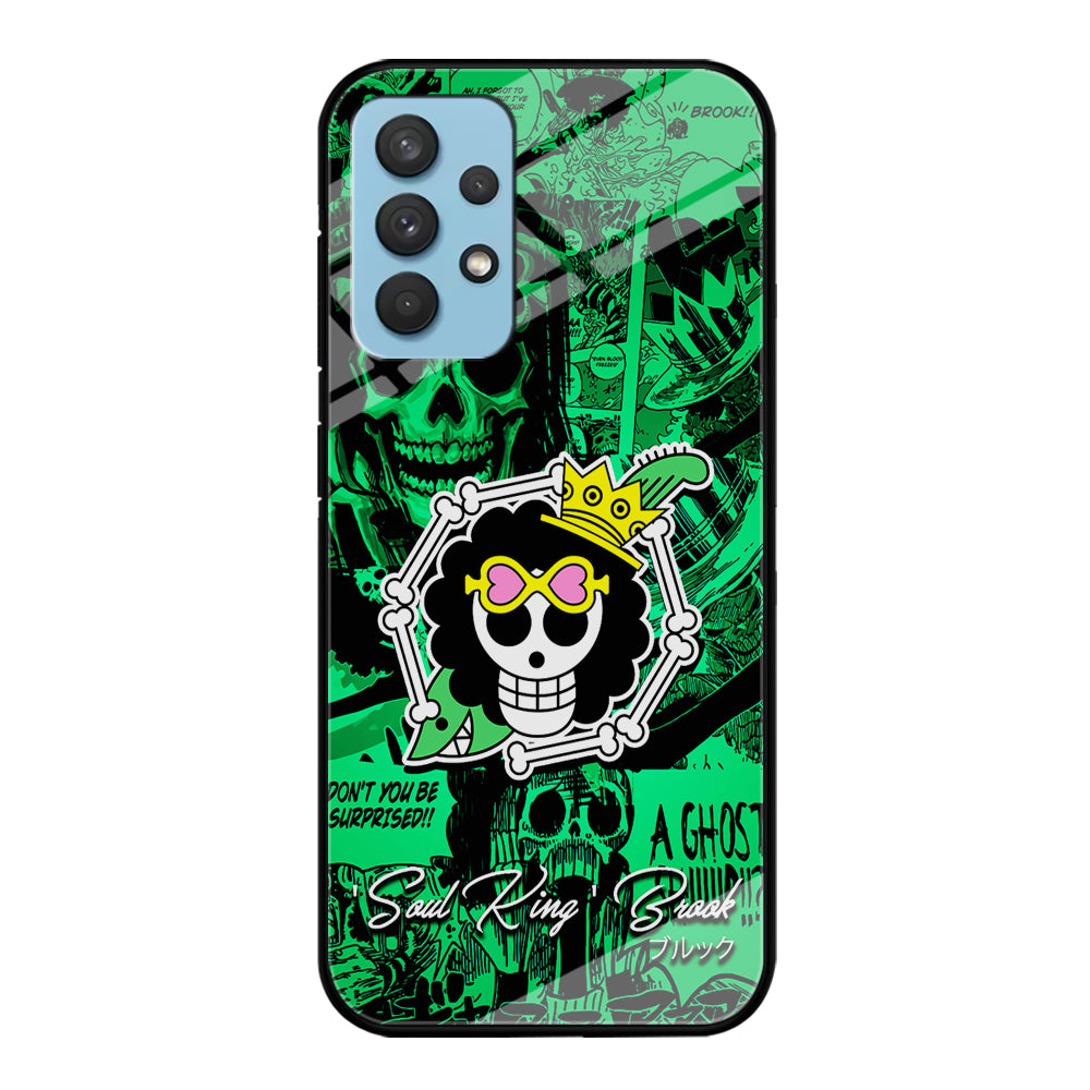 One Piece Brook Logo Comic Samsung Galaxy A32 Case-Phone Case-Tempered Glass Case-Altracase