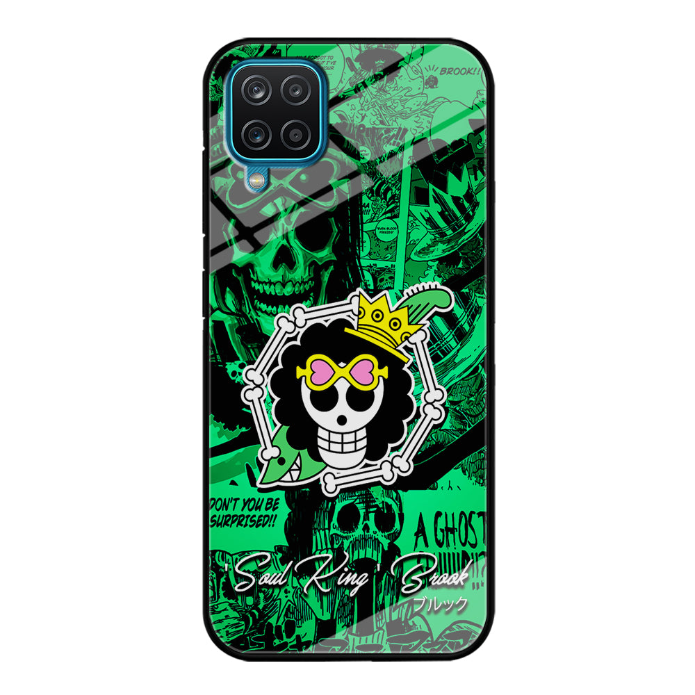 One Piece Brook Logo Comic Samsung Galaxy A12 Case-Phone Case-Tempered Glass Case-Altracase
